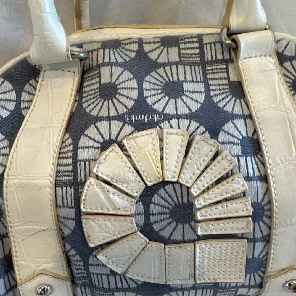 Women's Y2K Style Purse Hand Bag White Blue Akdmks Akademiks Logo & Coin Purse